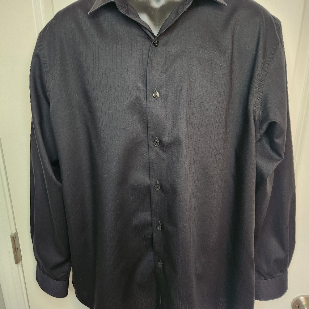 Kenneth Cole Reaction Black Dress Shirt